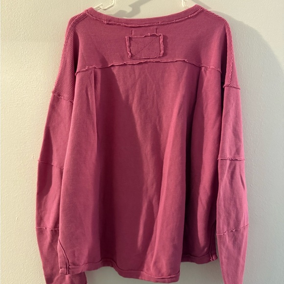 We The Free Fuchsia Crew Neck Sweater - Picture 3 of 4